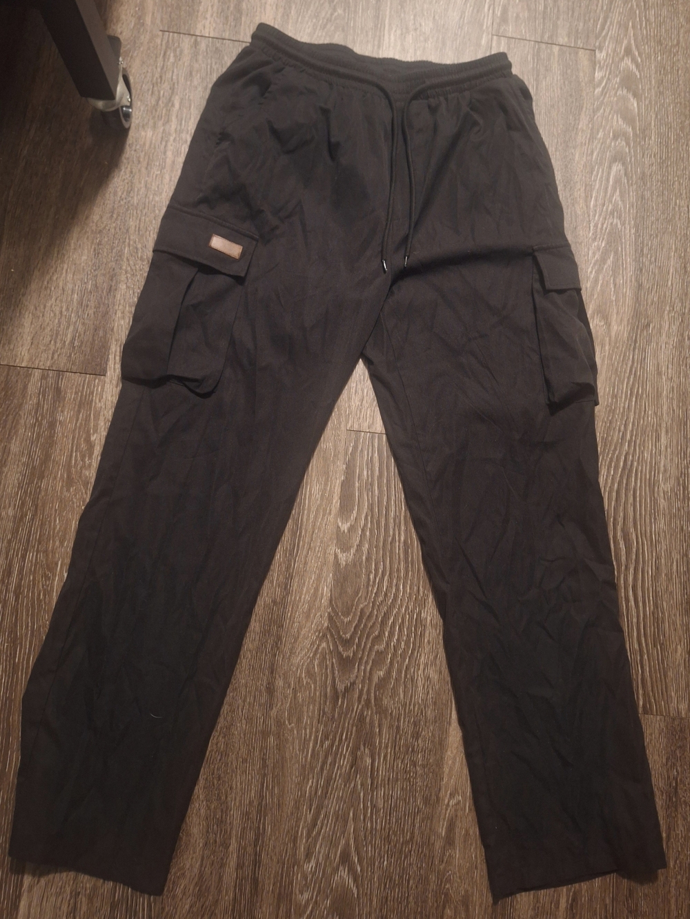 Men's Black Cargo Pants with Utility Pockets